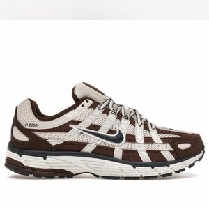 Nike Women’s P-6000 Sneaker in Brown and White